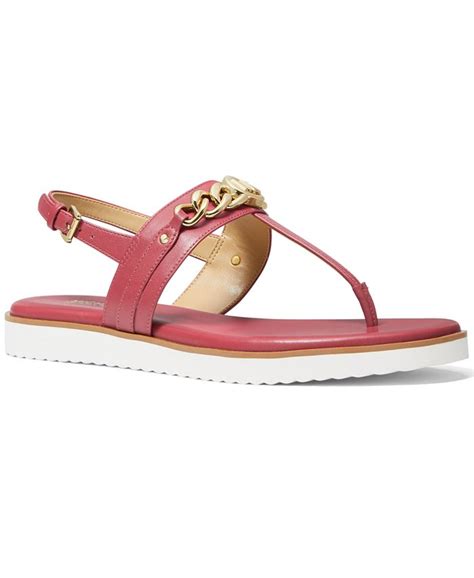 michael kors roxanne thong|Michael Kors Women's Roxane Chain Slingback Thong Sandals.